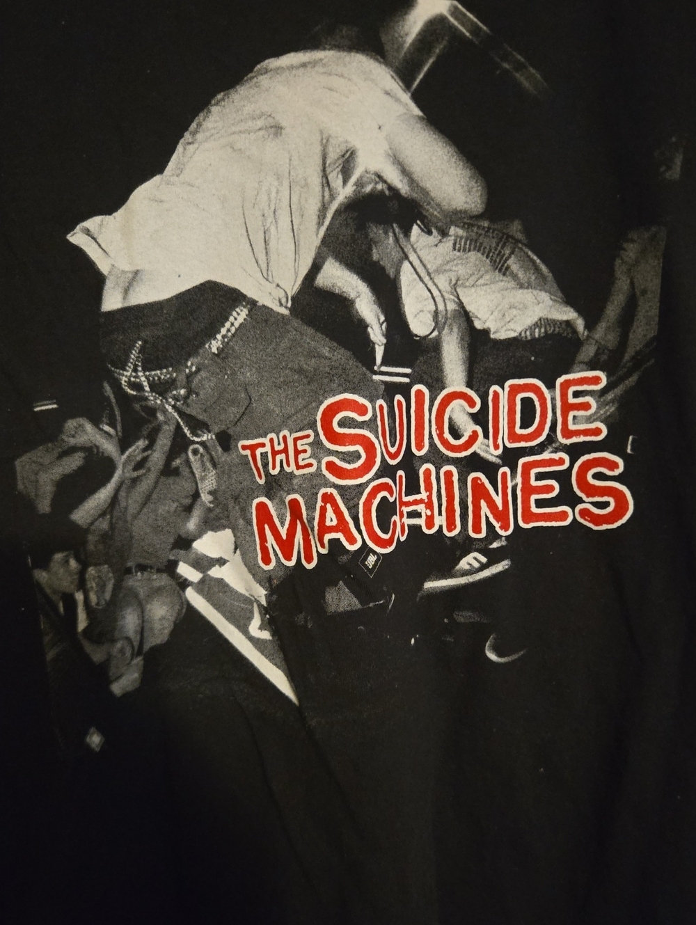 Comfort Colors Black Tee with Red 'The Suicide Machines' Graphic